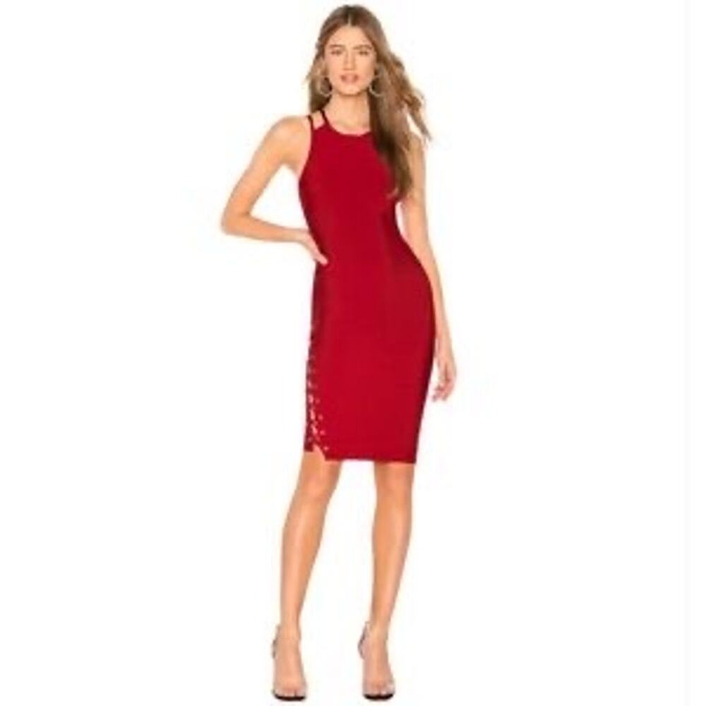 NWT REVOLVE NBD X Naven Body Con Mini Dress Women's Red Size XS X-Small